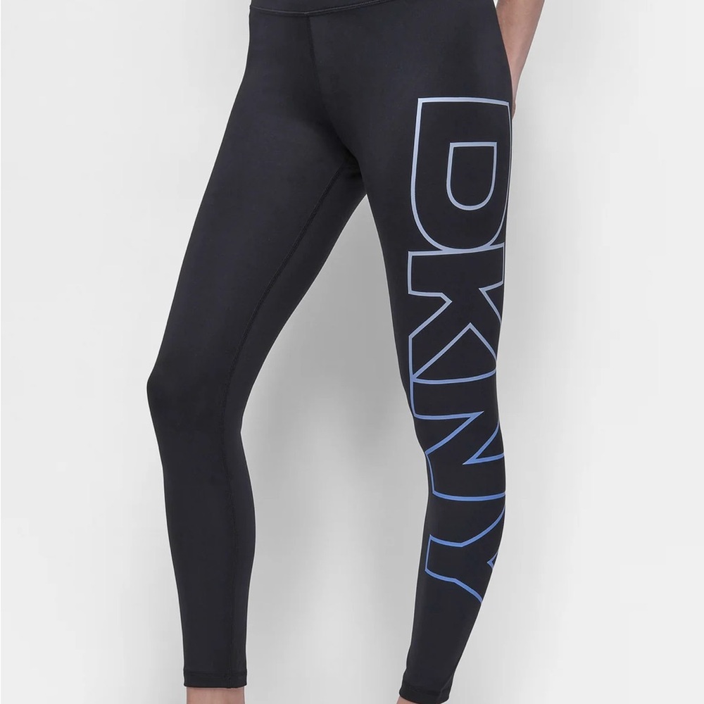 DKNY Black Leggings with Sleek Athletic Design